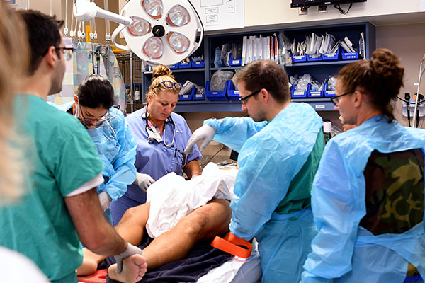 University of Florida physicians in the emergency department at UF Health Jacksonville.